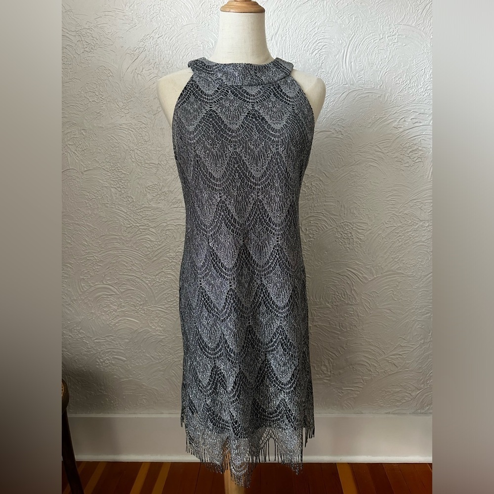 Y2K Sliver fringe Dress